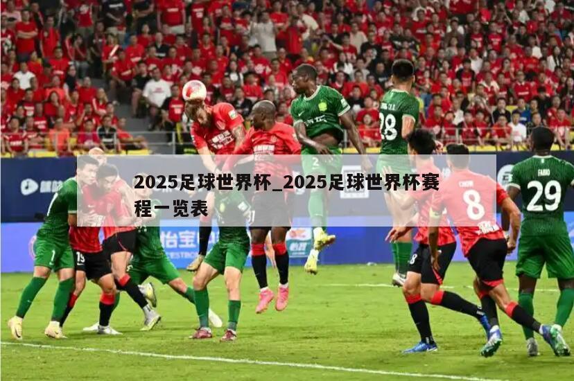 2025足球世界杯_2025足球世界杯赛程一览表