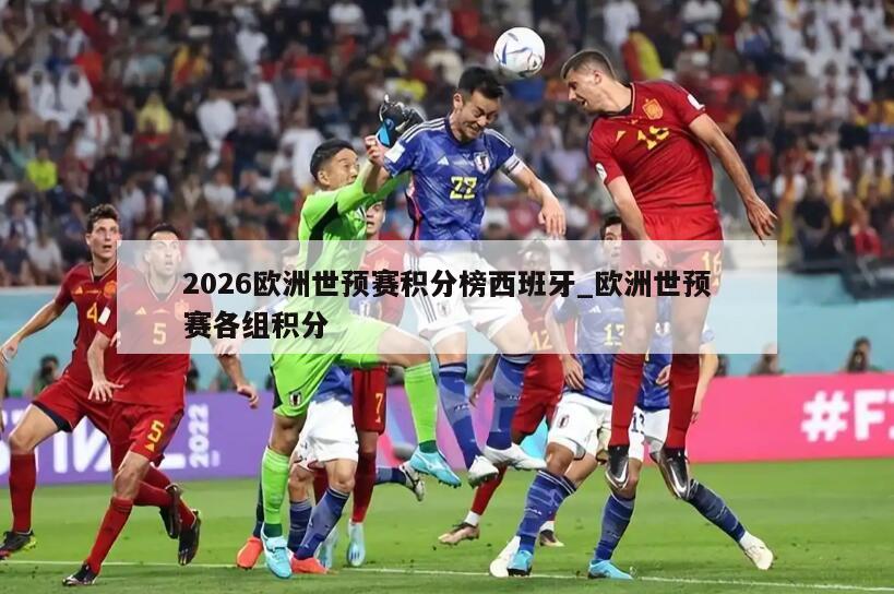 2026欧洲世预赛积分榜西班牙_欧洲世预赛各组积分
